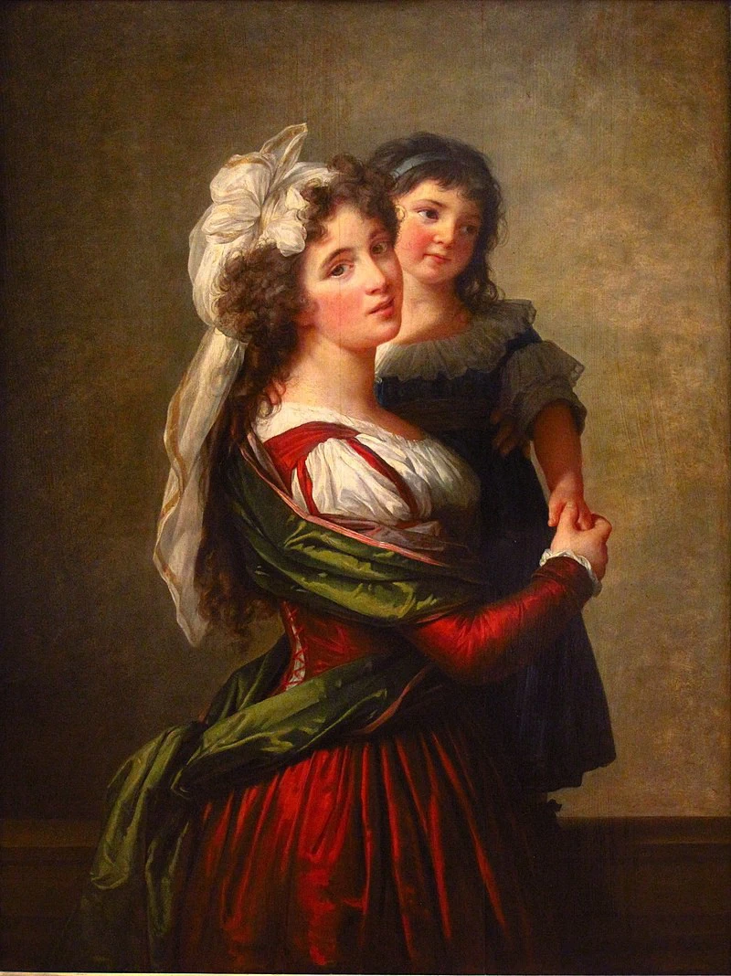Madame Rousseau e sua figlia, 1789 - Louvre, Parigi